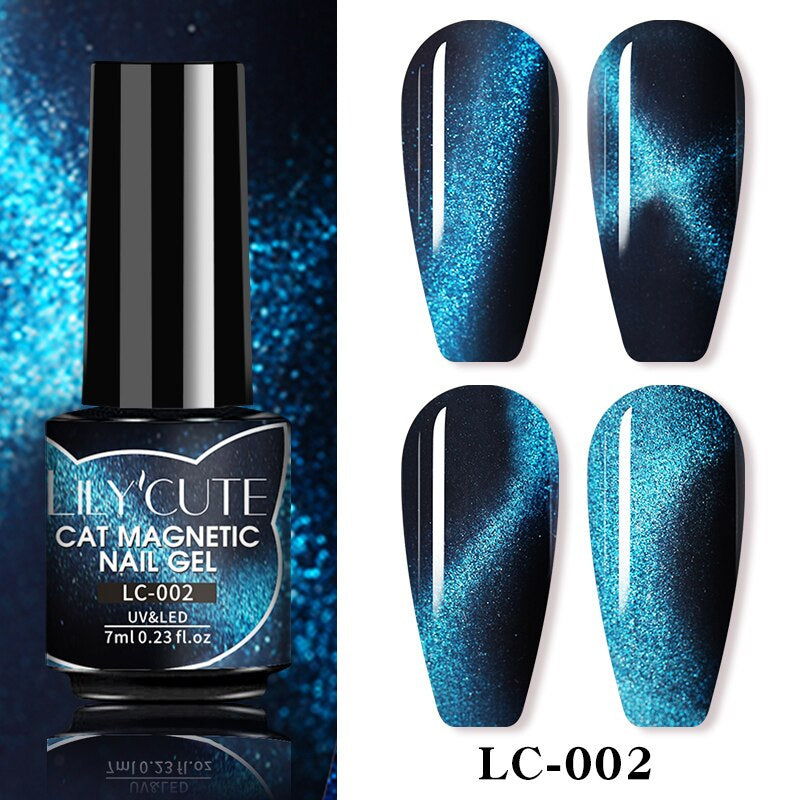 LILY'CUTE Cat Magnetic Nail Gel ~({Black Gel Needed})~.