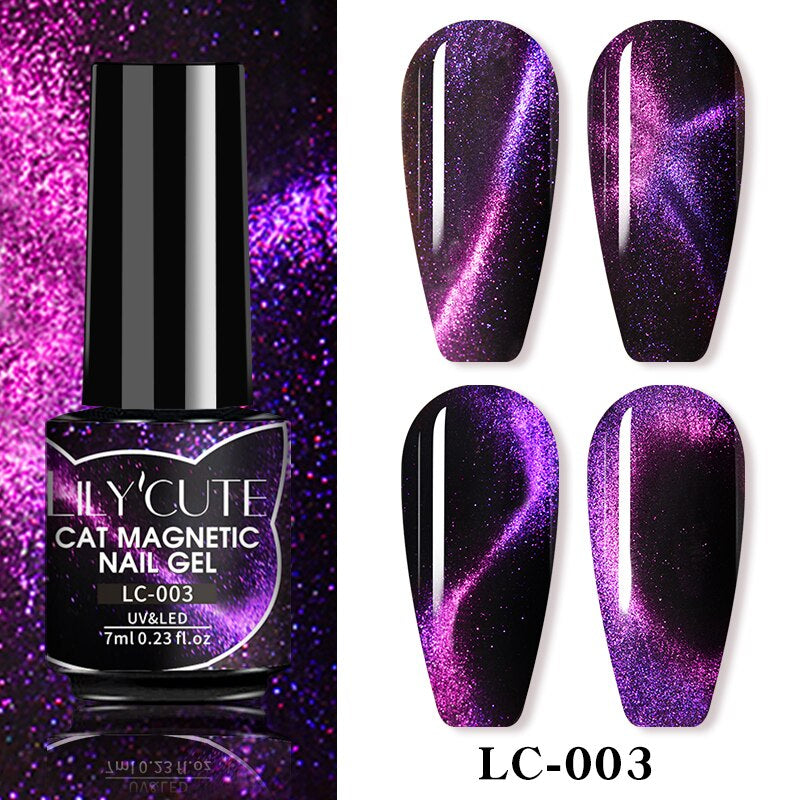 LILY'CUTE Cat Magnetic Nail Gel ~({Black Gel Needed})~.