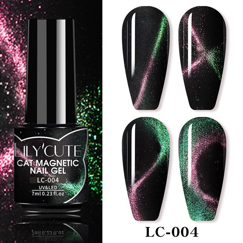 LILY'CUTE Cat Magnetic Nail Gel ~({Black Gel Needed})~.