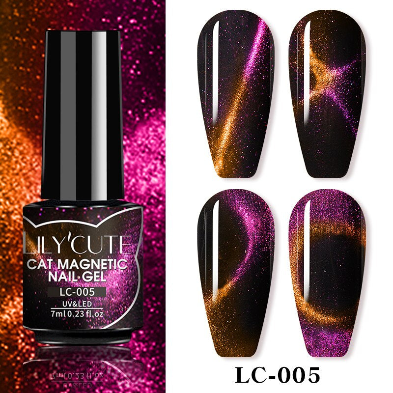 LILY'CUTE Cat Magnetic Nail Gel ~({Black Gel Needed})~.