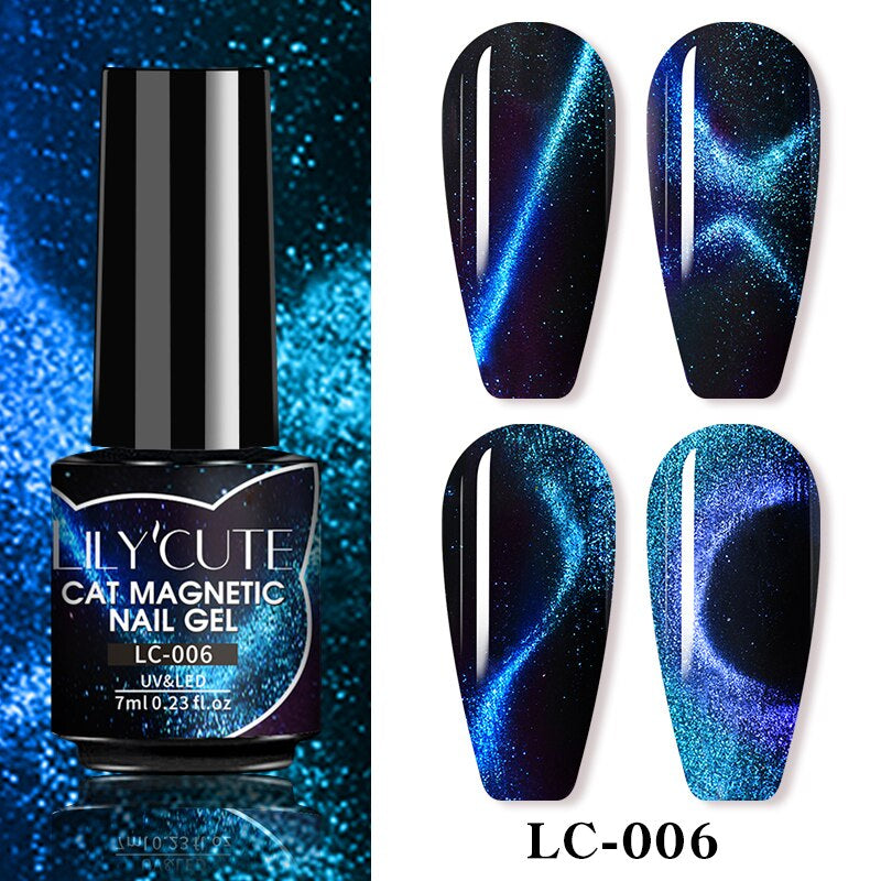 LILY'CUTE Cat Magnetic Nail Gel ~({Black Gel Needed})~.