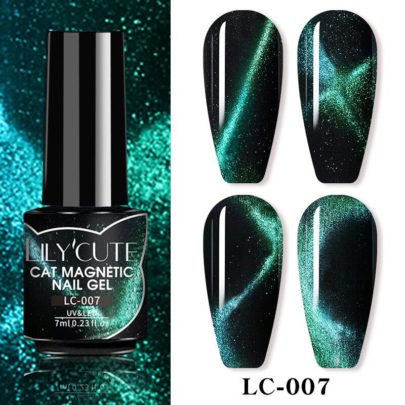 LILY'CUTE Cat Magnetic Nail Gel ~({Black Gel Needed})~.