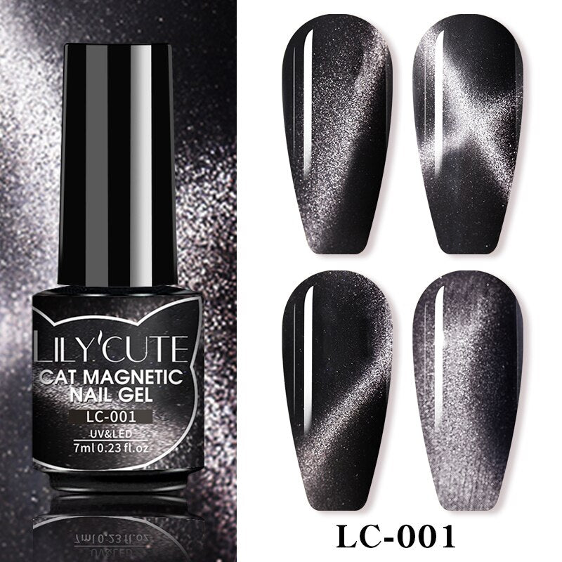 LILY'CUTE Cat Magnetic Nail Gel ~({Black Gel Needed})~.